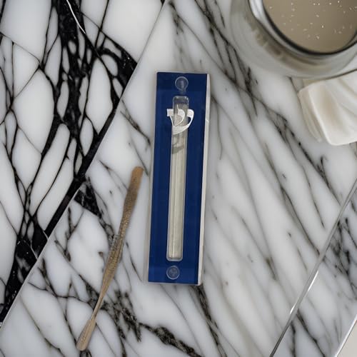 Lucite Mezuzah Case Clear Scroll Protection Door Modern Judaica Gift