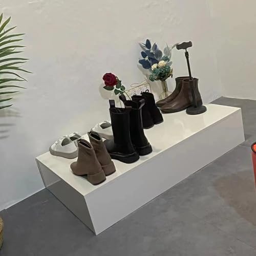 KIYILIHI Square Pedestal Stand 10cm Black 40x40x10cm