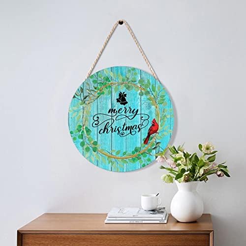 Red Bird Holly Berry Wreath Door Hanger