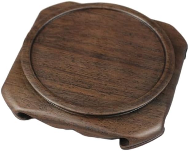 GOLDY AND WENDY Vintage Rosewood Pedestal Display Stand for Collectibles