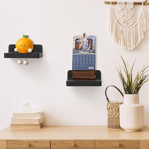 Small Floating Shelf 4x4 Inch Wood Shelf for Wall Display