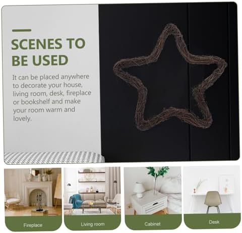 2pcs Star Shaped Wreath Frame for Holiday and Wedding Decor