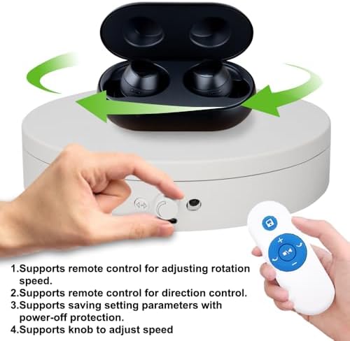 ComXim Motorized Rotating Display Stand with Knob and Remote