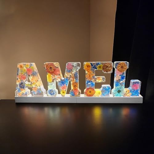 LED Light Display Pedestal 43 Inch Warm Rectangle Base Wooden Stand for Acrylic and Glass USB Switch Night Light 2 PCS