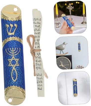 GLEAVI Classic Metal Mezuzah Door Decor Jewish Scroll Catholic Accent