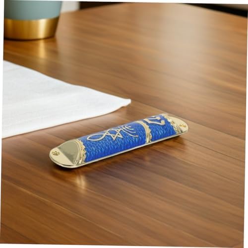 3 Sets Mezuzah Case with Scroll - Traditional Metal Jewish Home Blessing Decor