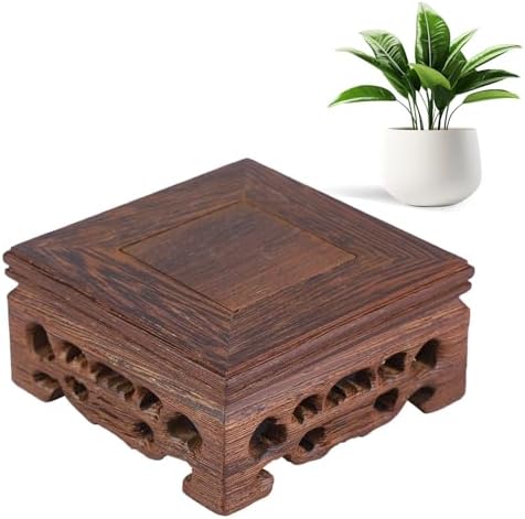 Hapivida Wood Display Stand for Teapot and Vase