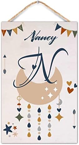 Custom Wood Last Name Sign Wooden Wedding Gift