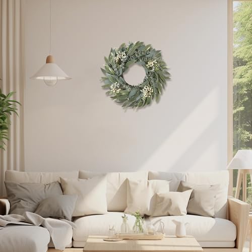 26 Inches Large Eucalyptus Spring Wreath for Front Door Decor