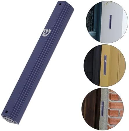 Cabilock 5pcs Metal Mezuzah Scroll Door Decorations Jewish Home Blessing Judaica Wall Art Accents 1