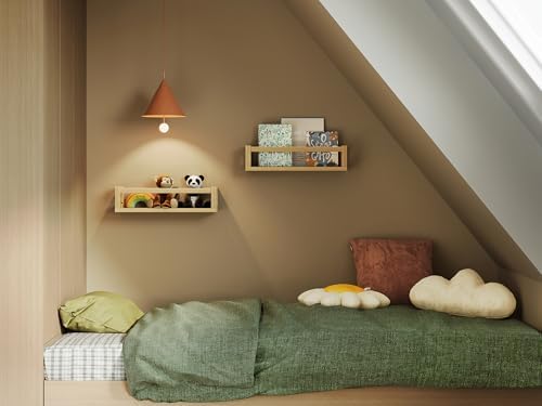 TidyCorner Thick Floating Shelves for Kids and Nursery