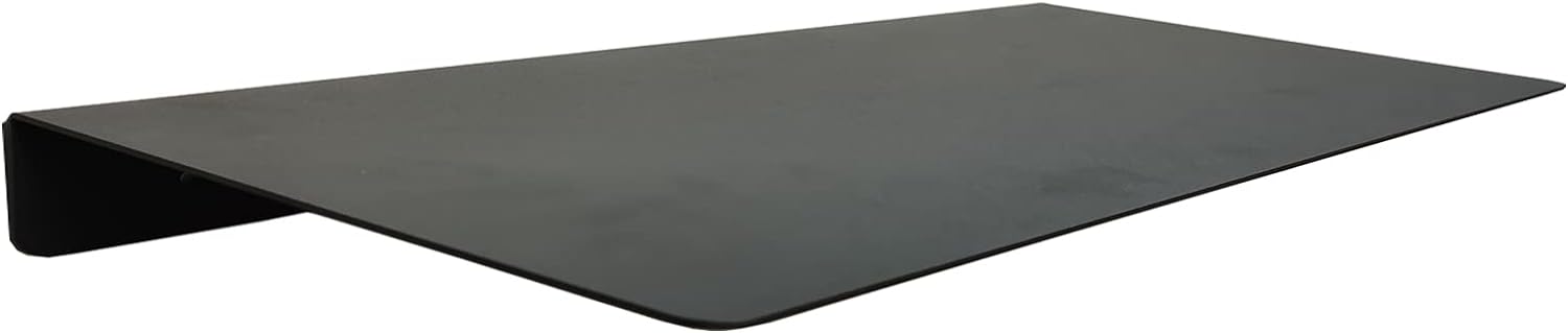 Heavy Duty Black Linear Floating Metal Shelf for Modern Home Decor