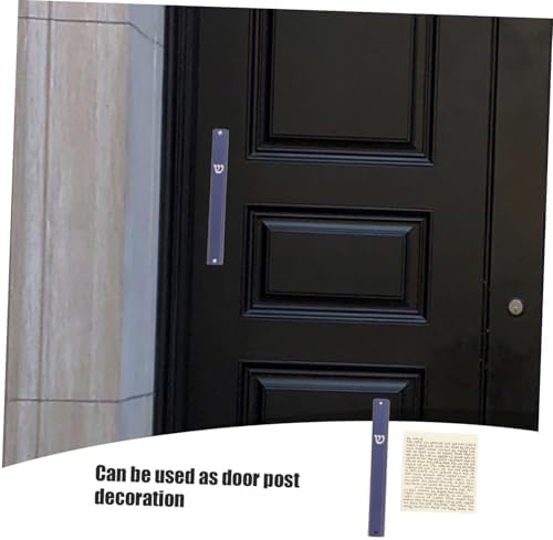 STOBAZA Metal Mezuzah with Scroll for Front Door Home Decor