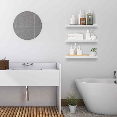 Solid Wood Floating Shelves Set of 3