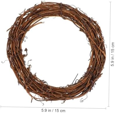 15 inch Rattan Wreath Set 10 pcs Dried Vine Door Hanger Home Decor