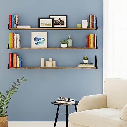 Wallniture Bora Wall Shelves Set of 3 48x6