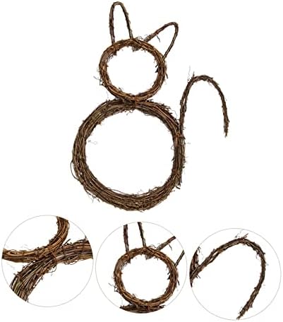 FAVOMOTO Small Cat Wreath Halloween Party Door Decoration