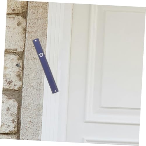 Cabilock 5pcs Metal Mezuzah Scroll Door Decorations Jewish Home Blessing Judaica Wall Art Accents 1