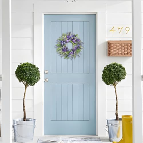 Briful Purple Spring Wreath for Front Door