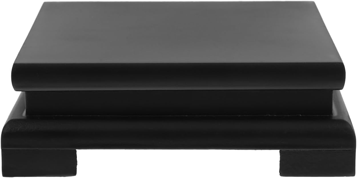 Cabilock 2 Pcs Square Wood Display Stand for Vases and Decor