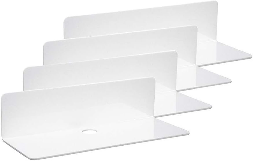 IEEK 9 Inch Acrylic Floating Shelves Set of 4