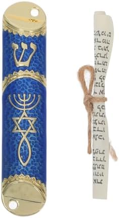 Cabilock Mezuzah Case Metal Door Religious Decor Small Size