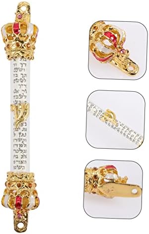 Levemolo Metal Door Side Mezuzah Jewish Decorative Religious Blessing for Home Entryway