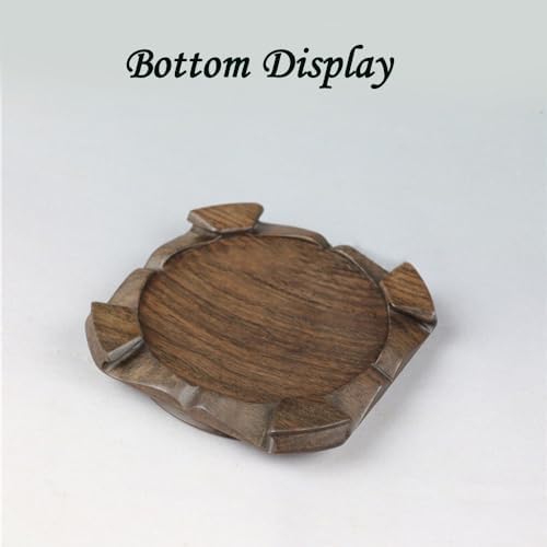 GOLDY AND WENDY Vintage Rosewood Pedestal Display Stand for Collectibles