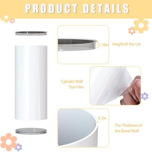 White Cylinder Stands 3pcs for Party Decor Events