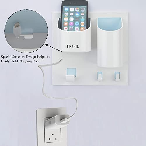 MATIMASU Floating Wall Shelf Organizer for Phone and Reading Glasses