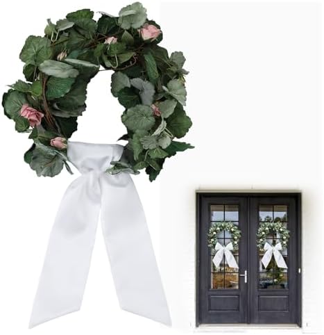 DIY Monogram Wreath Sash for Front Door Decor