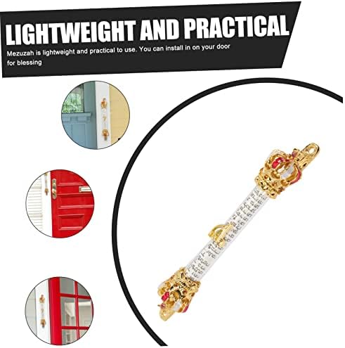 Levemolo Metal Door Side Mezuzah Jewish Decorative Religious Blessing for Home Entryway