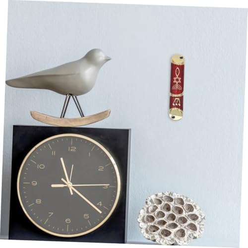 Cabilock 2 Sets Beautiful Metal Mezuzah Door Decor