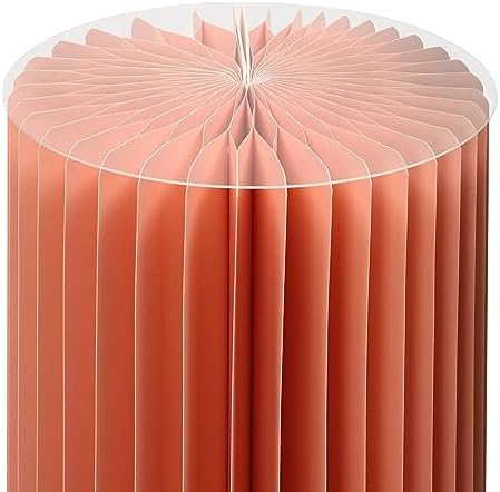 3 Pcs Foldable Accordion Cylinder Paper Display Stand for Flowers and Decor