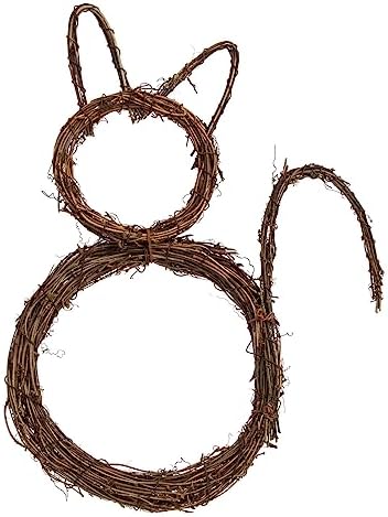 VICASKY Cat Shape Wreath Pendant Halloween Garland for Door Window Wall Compact Decor