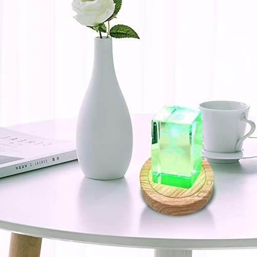 7 LED Rotating Display Stand with 8 Light Modes