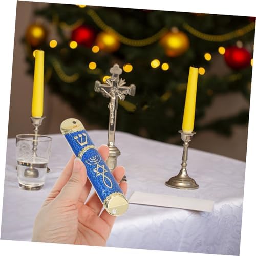 Luxshiny Mezuzah Decor Metal Plaque for Home