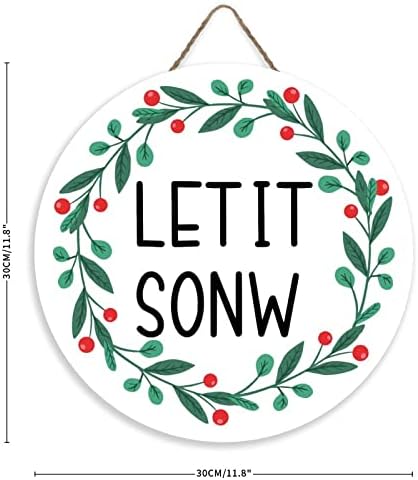 Mutilovely Christmas Welcome Sign for Front Door Decor