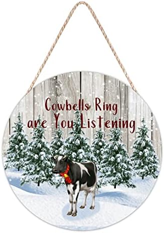 Farmhouse Door Hanger with Cowbell Design