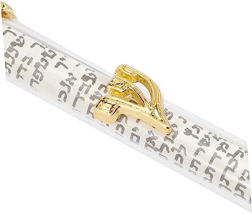 Levemolo Metal Door Side Mezuzah Jewish Decorative Religious Blessing for Home Entryway