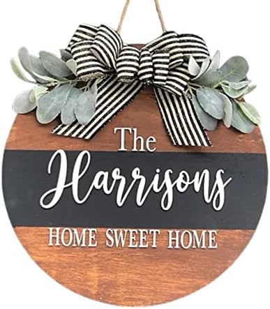 Home Sweet Home Personalized Door Wreath