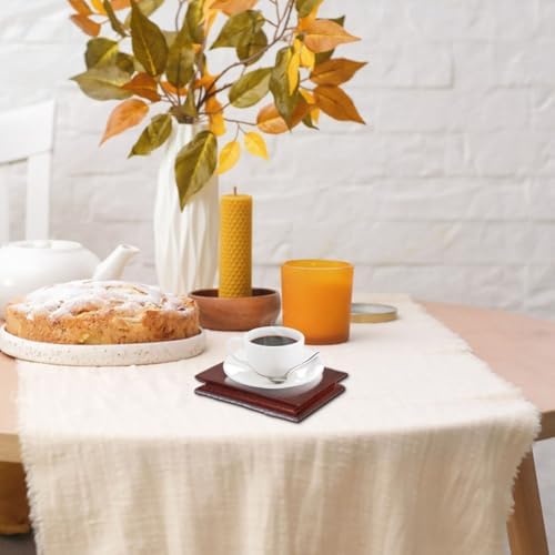 AHANDMAKER Wooden Display Pedestal Base - Brown