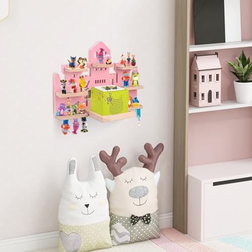 Magnetic Wooden Tonie Shelf with Castle Design
