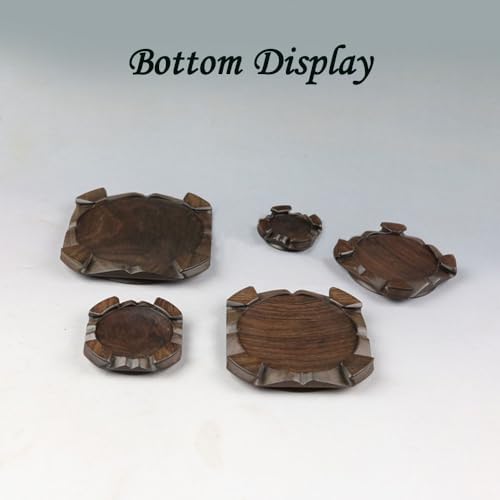 GOLDY AND WENDY Vintage Rosewood Pedestal Display Stand for Collectibles