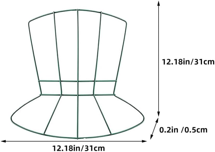 STOBAZA 2pcs Shamrock Wire Wreath Frame Door Hanger
