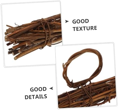 Sosoport Rattan Wreath Frame for Home Decor