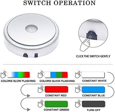 LED Multicolor Lighted Pedestal Stand for Crystal Display