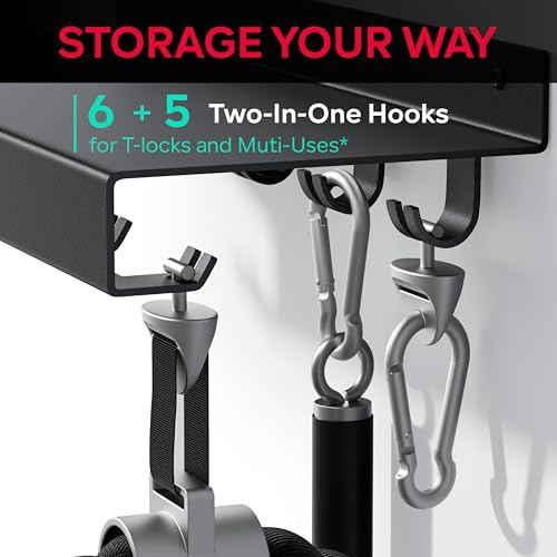 Crostice Metal Shelf with T-Lock Adapters Hooks