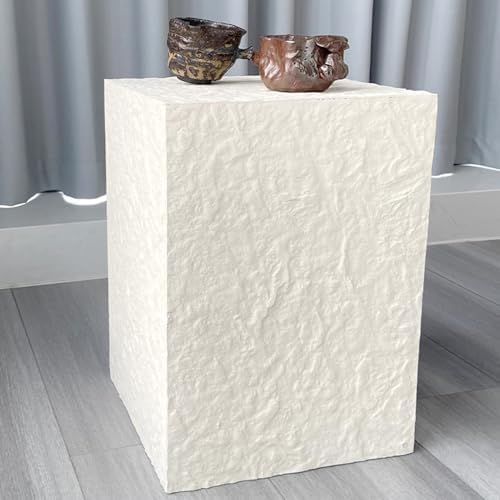 White Acrylic Cube Display Pedestal Stand 50X50X120CM