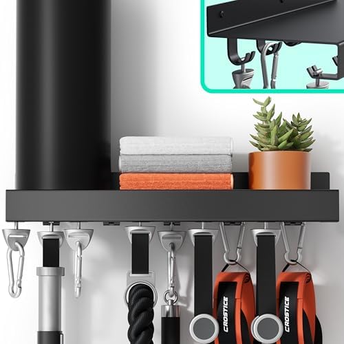 Crostice Metal Shelf with T-Lock Adapters Hooks
